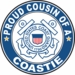 Proud Cousin of a Coastie U.S. Coast Guard Round Decal
