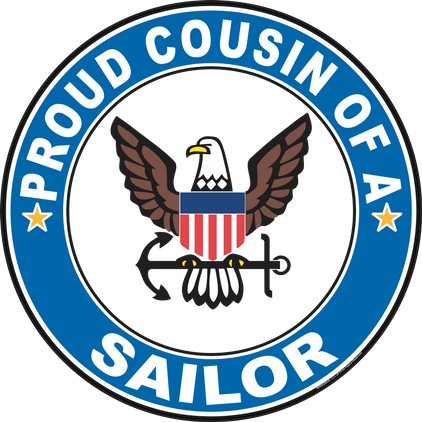 Proud Cousin of a Sailor U.S. Navy Round Decal