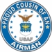 Proud Cousin of an Airman U.S. Air Force Round Decal