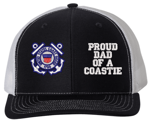 Proud Dad of a Coastie U.S. Coast Guard Mesh Back Cap