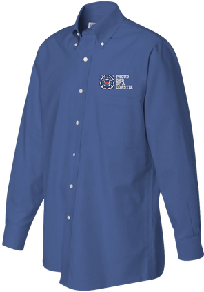 Proud Dad of a Coastie U.S. Coast Guard Oxford Shirt