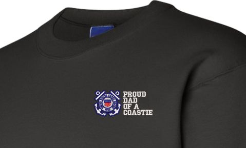 Proud Dad of a Coastie U.S. Coast Guard Sweatshirt