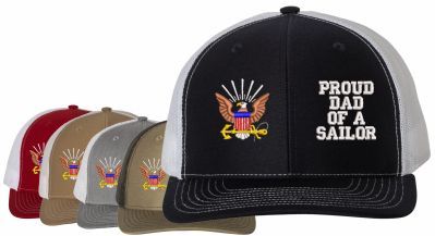 Proud Dad of a Sailor U.S. Navy Mesh Back Cap