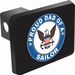 Proud Dad of a Sailor Trailer Hitch Cover