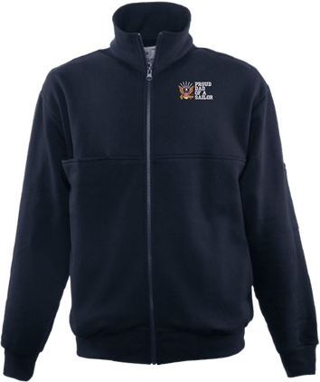Proud Dad of a Sailor U.S. Navy Game Sportswear Firefighters Full Zip Turtleneck