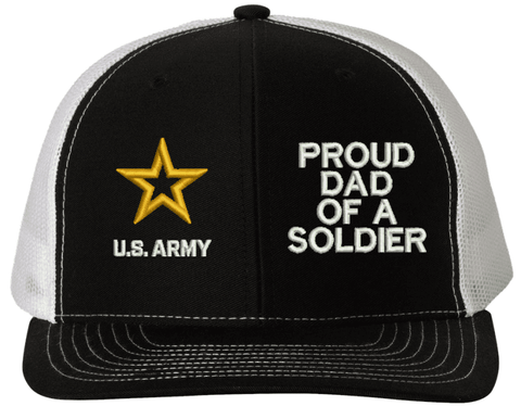 Proud Dad of a Soldier U.S. Army Mesh Back Cap