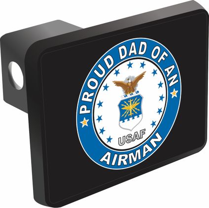 Proud Dad of an Airman Trailer Hitch Cover