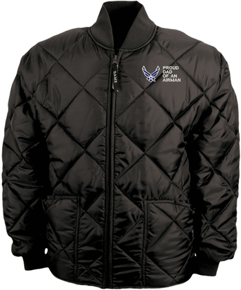 Proud Dad of an Airman U.S. Air Force Game Sportswear Bravest Jacket