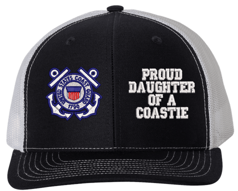 Proud Daughter of a Coastie U.S. Coast Guard Mesh Back Cap