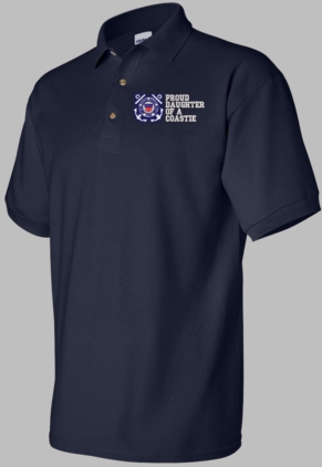 Proud Daughter of a Coastie U.S. Coast Guard Polo