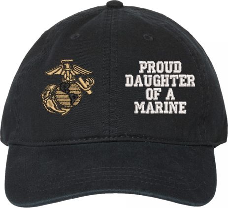 Proud Daughter of a Marine U.S. Marine Corps Unstructured Dad Cap