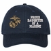 Proud Daughter of a Marine U.S. Marine Corps Unstructured Dad Cap