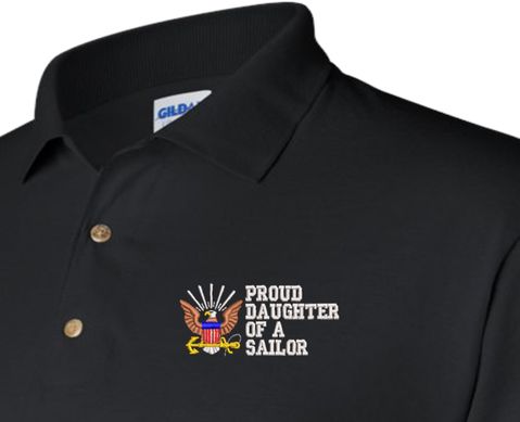 Proud Daughter of a Sailor U.S. Navy Polo