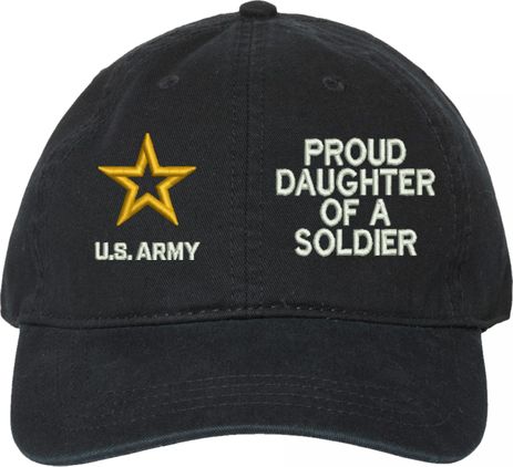 Proud Daughter of a Soldier U.S. Army Unstructured Dad Cap