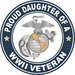 Proud Daughter of a U.S. Marine Corps World War II Veteran Decal