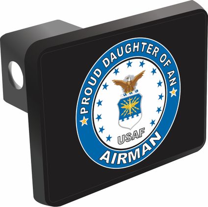 Proud Daughter of an Airman Trailer Hitch Cover