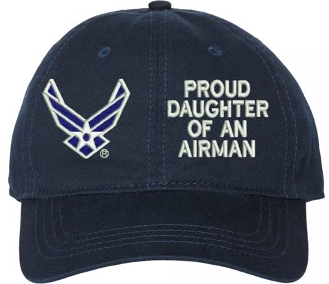 Proud Daughter of an Airman U.S. Air Force Unstructured Dad Cap