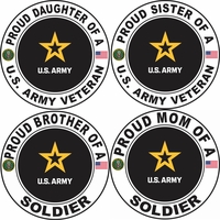 Proud Family Army Veteran Decals Thumbnail Illustration