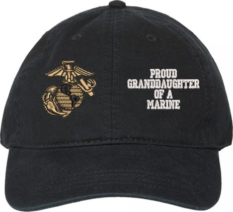 Proud Grandaughter of a Marine U.S. Marine Corps Unstructured Dad Cap