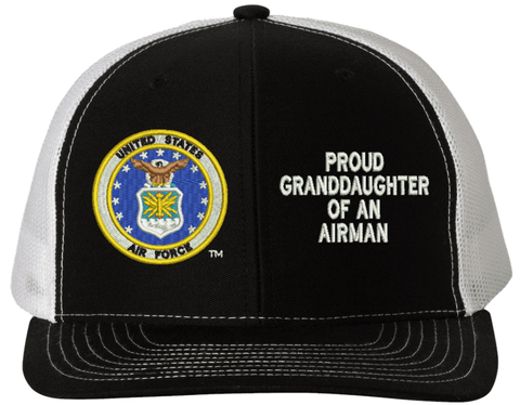 Proud Grandaughter of an Airman U.S. Air Force Mesh Back Cap