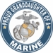 Proud Granddaughter of a Marine U.S. Marine Corps Round Decal