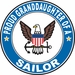 Proud Granddaughter of a Sailor U.S. Navy Round Decal
