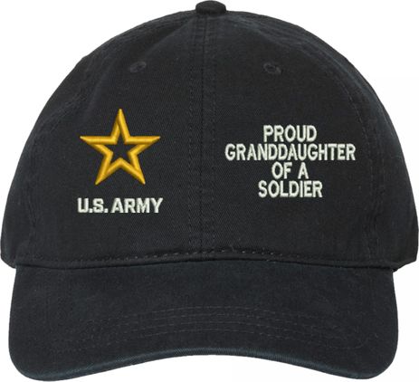 Proud Granddaughter of a Soldier U.S. Army Unstructured Dad Cap