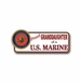 Proud Granddaughter Of A U.S. Marine Vinyl Transfer  Bumper Sticker