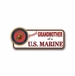 Proud Grandmother Of A U.S. Marine Vinyl Transfer Bumper Sticker