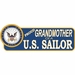 Proud Grandmother Of A U.S. Sailor Vinyl Transfer Bumper Sticker