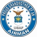 Proud Grandmother of an Airman U.S. Air Force Round Decal
