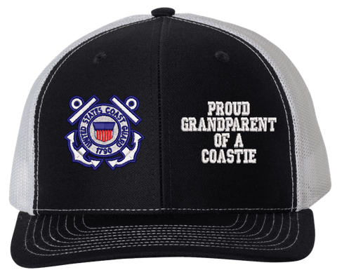 Proud GrandParent of a Coastie U.S. Coast Guard Mesh Back Cap