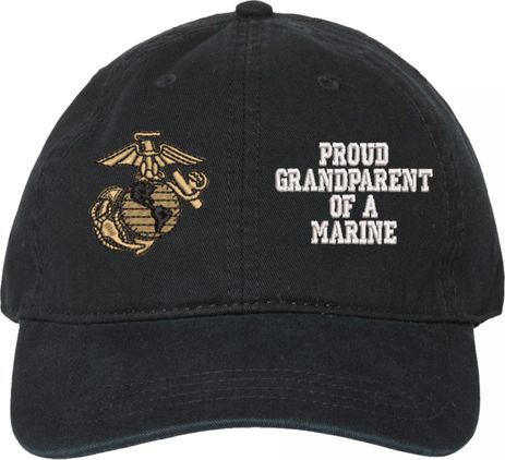 Proud GrandParent of a Marine U.S. Marine Corps Unstructured Dad Cap