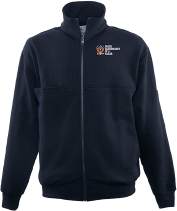 Proud GrandParent of a Sailor U.S. Navy Game Sportswear Firefighters Full Zip Turtleneck