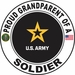 Proud Grandparent of a Soldier U.S. Army Round Decal