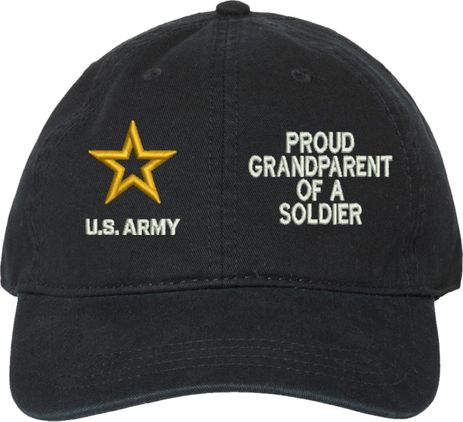 Proud GrandParent of a Soldier U.S. Army Unstructured Dad Cap
