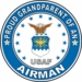 Proud Grandparent of an Airman U.S. Air Force Round Decal