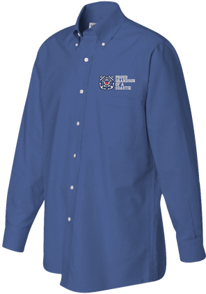 Proud Grandson of a Coastie U.S. Coast Guard Oxford Shirt