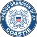 Proud Grandson of a Coastie U.S. Coast Guard Round Decal
