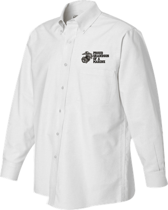 Proud Grandson of a Marine U.S. Marine Corps Oxford Shirt