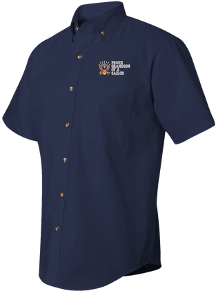 Proud Grandson of a Sailor U.S. Navy Short Sleeve Dress Shirt - CLOSEOUT SALE!