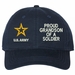 Proud Grandson of a Soldier U.S. Army Unstructured Dad Cap