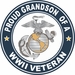 Proud Grandson of a U.S. Marine Corps World War II Veteran Decal