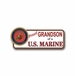 Proud Grandson Of A U.S. Marine Vinyl Transfer Bumper Sticker