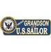 Proud Grandson Of A U.S. Sailor Vinyl Transfer  Bumper Sticker
