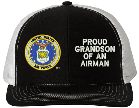 Proud Grandson of an Airman U.S. Air Force Mesh Back Cap