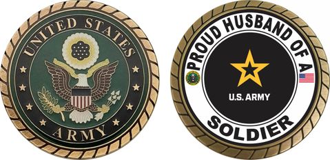 Proud Husband of a Soldier U.S. Army Challenge Coin
