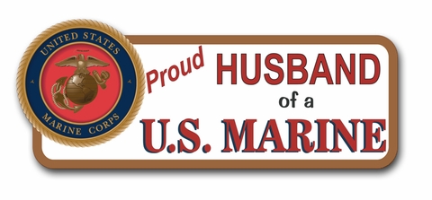 Proud Husband of a U.S. Marine Bumper Sticker