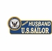 Proud Husband Of A U.S. Sailor Vinyl Transfer Bumper Sticker