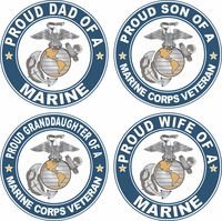 Proud Marine Corps Decals Thumbnail Illustration